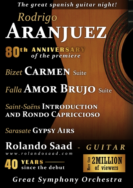 CONCIERTO DE ARANJUEZ, Rodrigo</br> Rolando Saad &amp; Great Symphony Orchestra